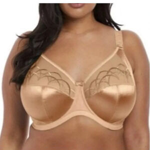ELOMI CATE SIDE SUPPORT UNDERWIRE BRA 36L NUDE FULL COVERAGE bundle of 3